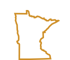Minnesota state shape outline