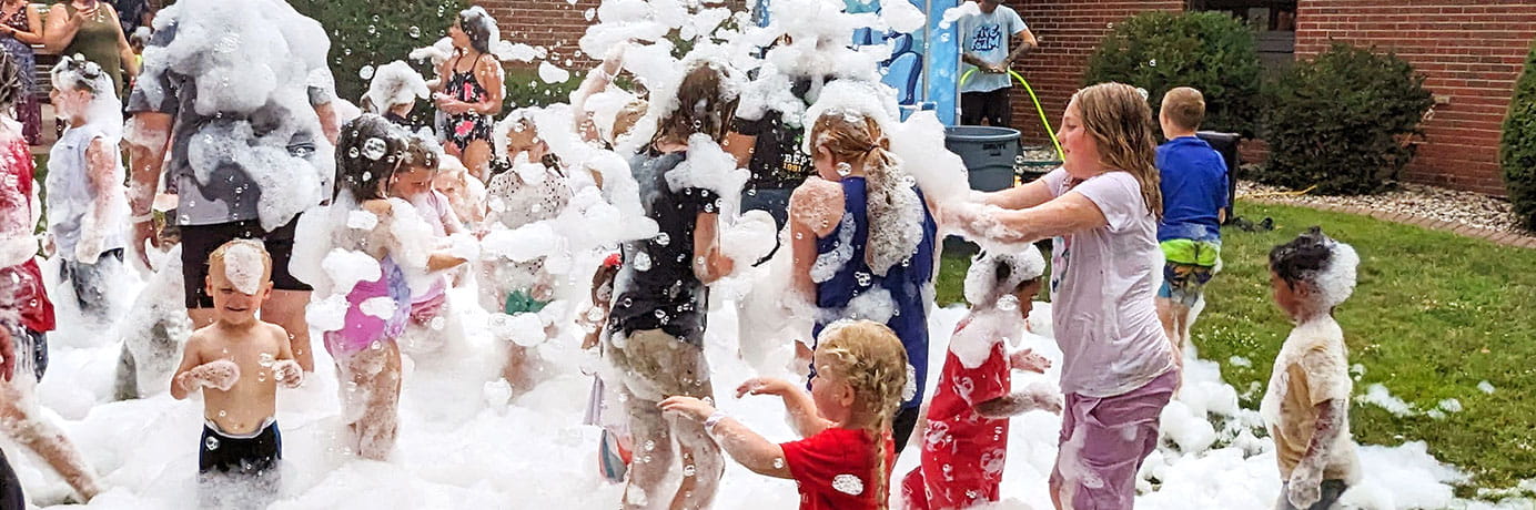 Foam fun at Mapleton’s 4th of July Celebration