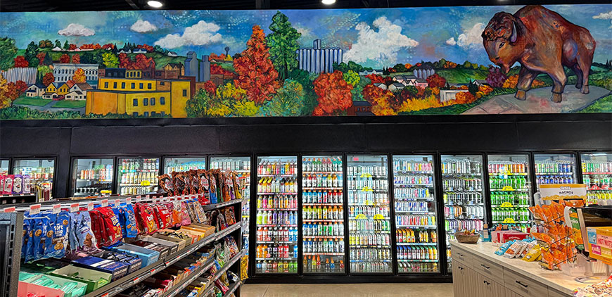 Inside of a convenience store