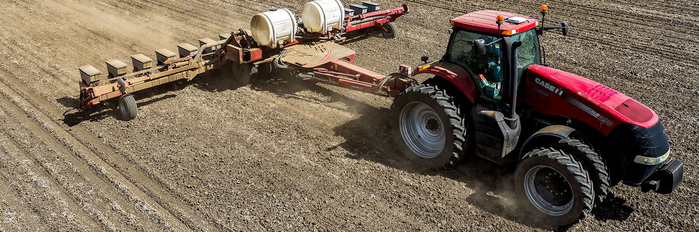 Planting corn on a Minnesota field