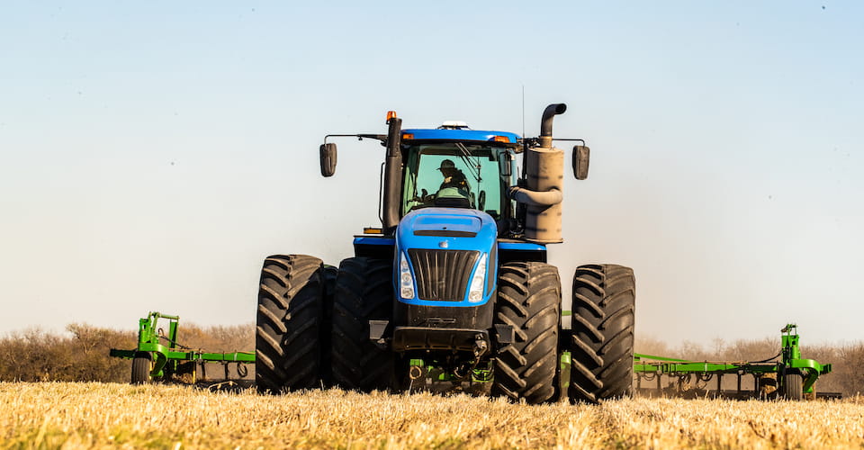 Tractor on a field