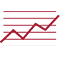 Line chart icon