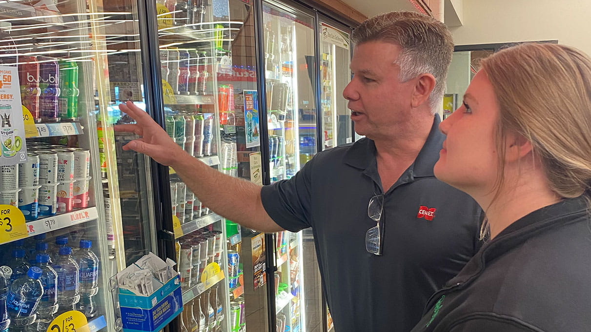 Cenex employees at a convenience store