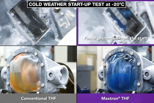 Maxtron THF+ cold weather start-up test