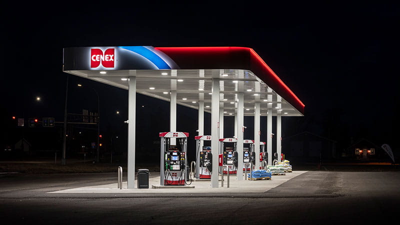 Cenex Fuel Pump Canopy