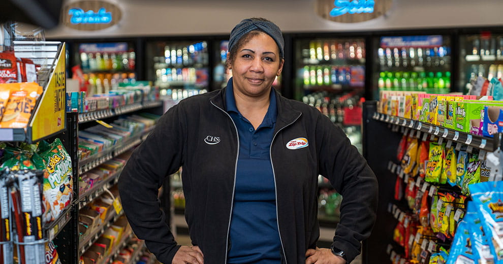 Cenex Zip Trip female employee smiling