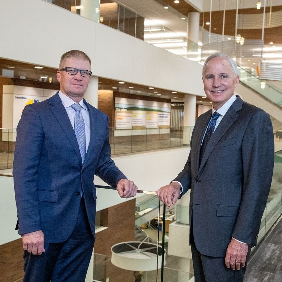 Jay Debertin, president and CEO, and C.J. Blew, chair, Board of Directors​