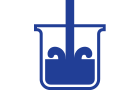 Liquid pouring into beaker icon