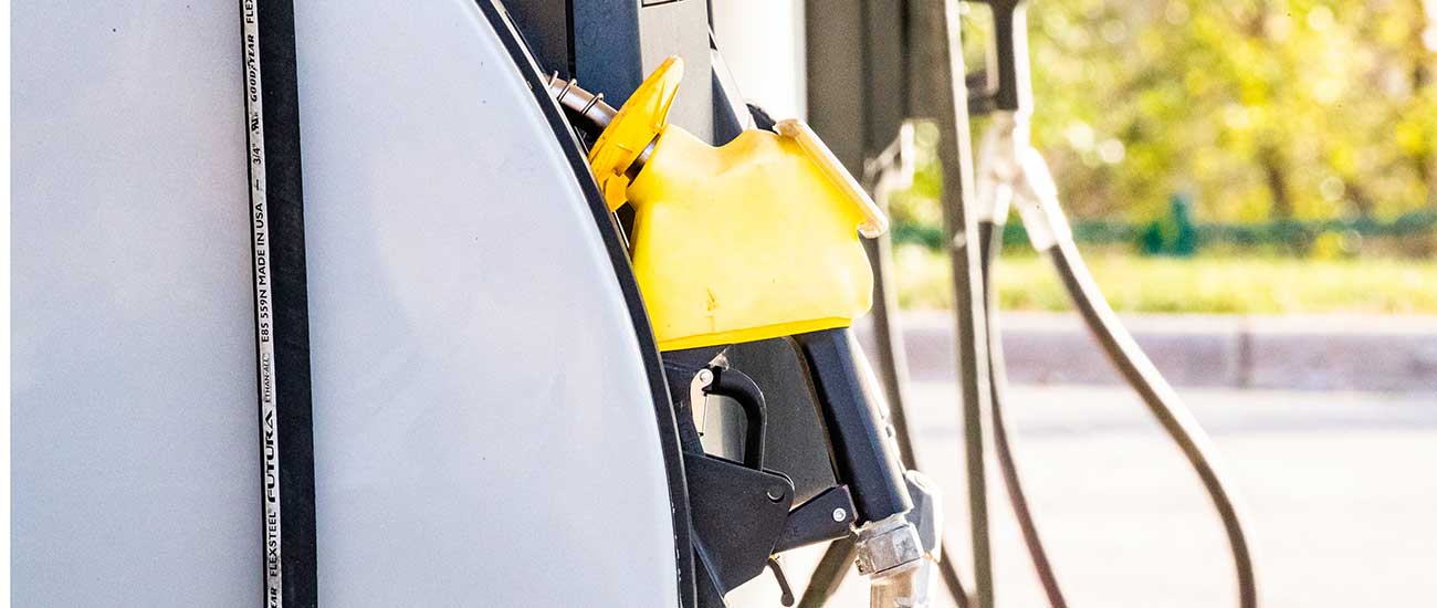 yellow E-85 fuel pump