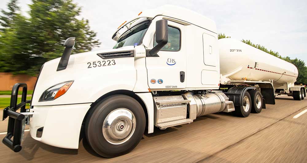 CHS delivery truck