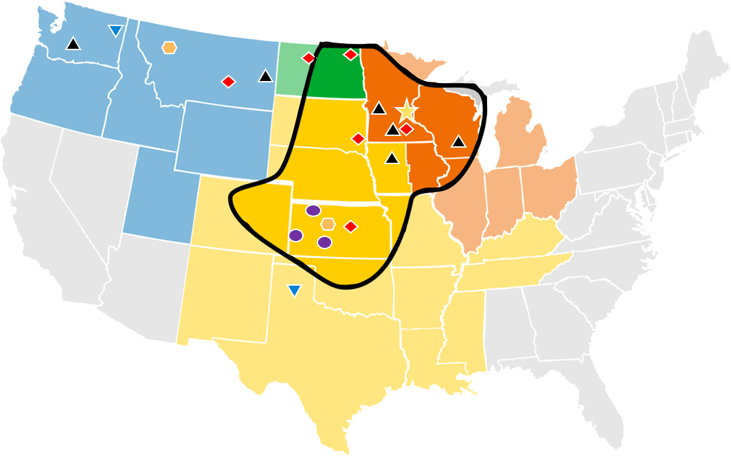 Transportation locations and facility types