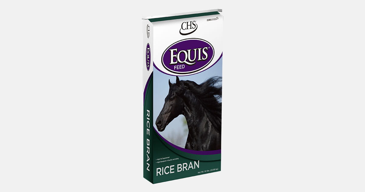 Equis Rice Bran horse feed bag Equis Rice Bran horse feed bag