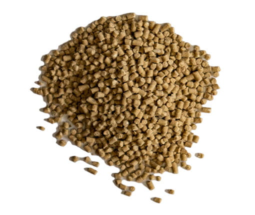Pile of Equis Rice Bran horse feed pellets Pile of Equis Rice Bran horse feed pellets