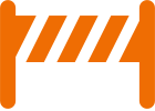 Safety barrier icon