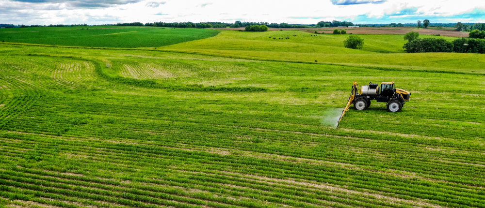 sprayer in a field