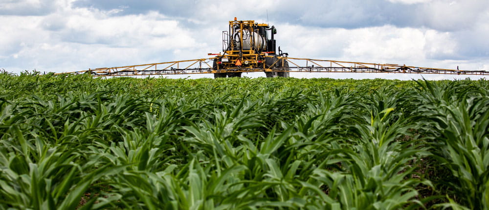 sprayer in field