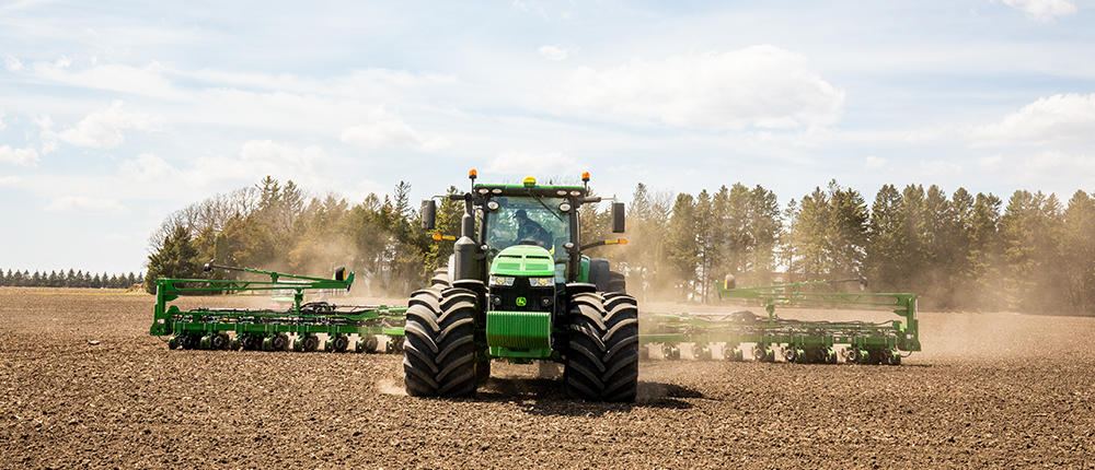 Tractor in a field