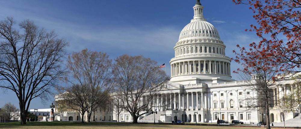 capitol hill fall blue sky trees