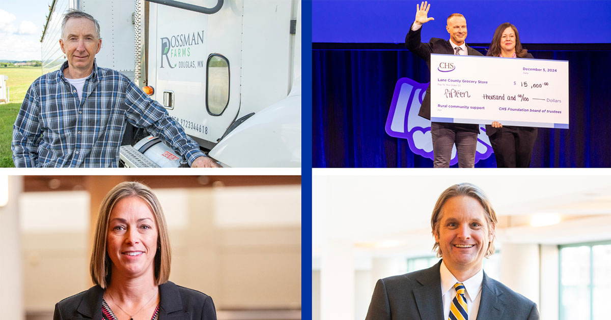 Split image of four podcast guests