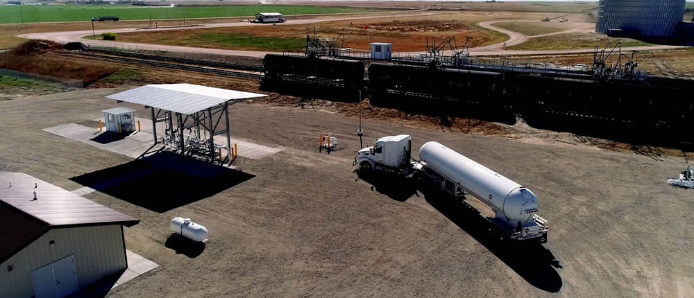 Tanker truck at Yuma terminal