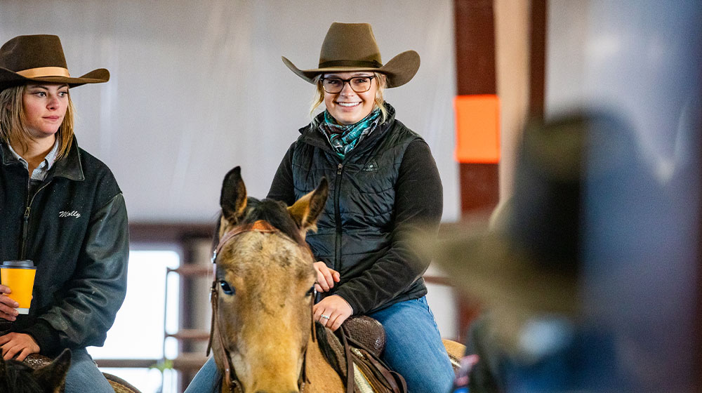 Asked about her experience riding her colt, Jordan LeCompte from Bellingham, Wash., says It feels like an extension of myself, I’m able to go further faster. It’s almost like floating.