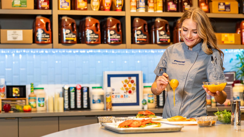 Female chef in a kitchen