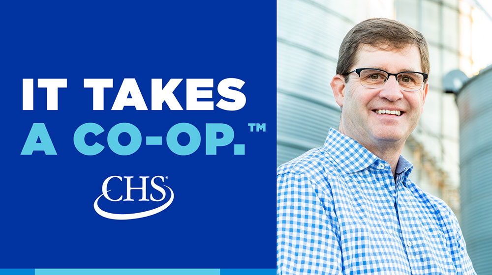 It Takes a Co-Op logo with Nelson Neale