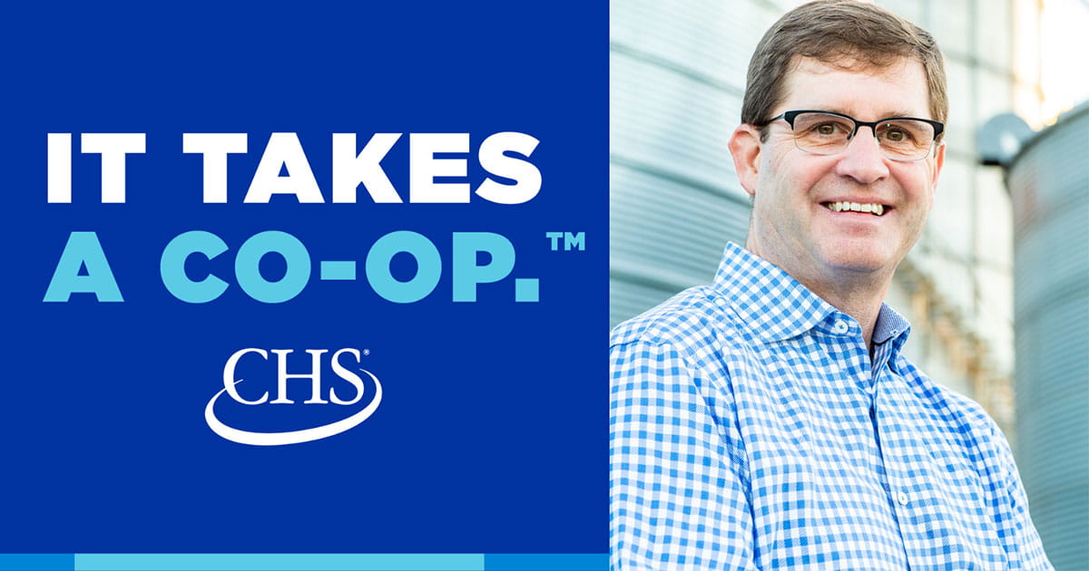 It Takes a Co-Op logo with Nelson Neale