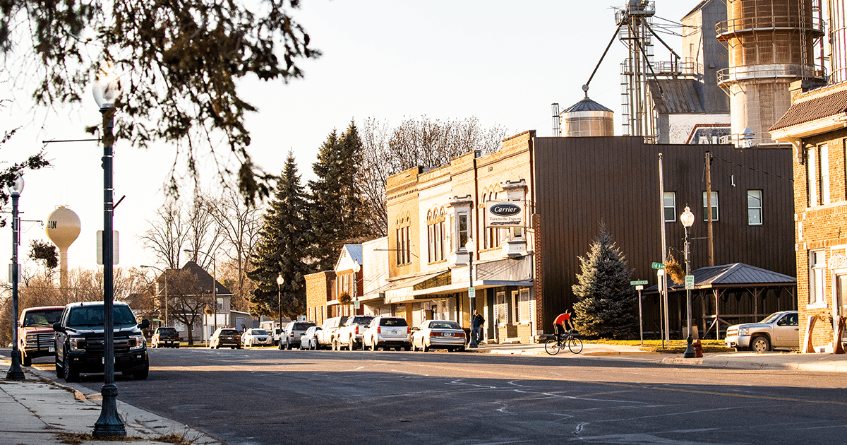 a street filled with building and cars
