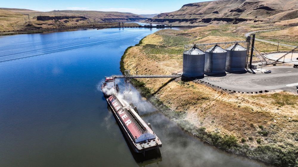 CHS markets soybeans and grain from the Pacific Northwest to China.