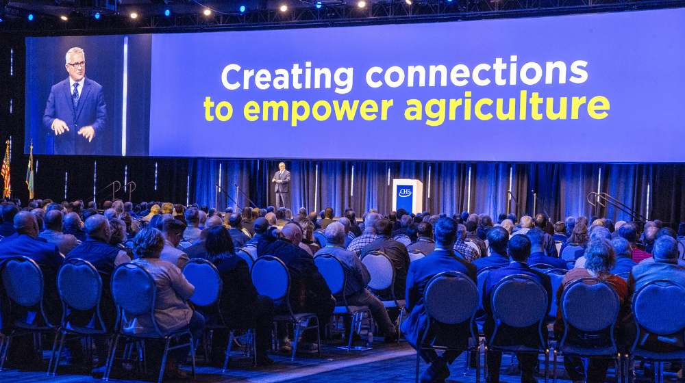 BOD chairman Dan Schurr speaking at the 2025 annual meeting