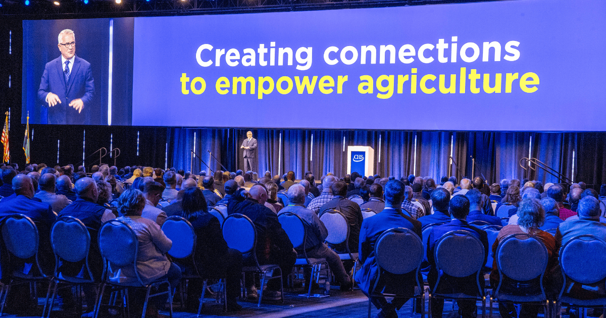 BOD chairman Dan Schurr speaking at the 2025 annual meeting