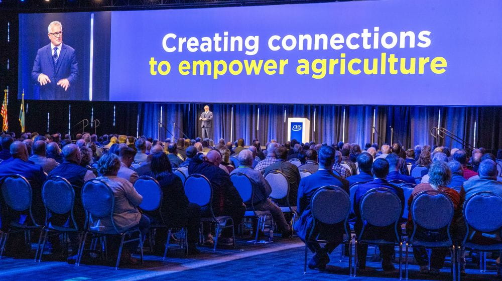 Many co-op members attending annual meeting.